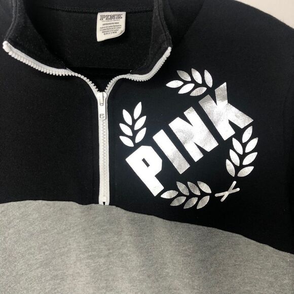 2/$30 Victoria’s Secret VS PINK Quarter Zip Sweatshirt Pullover Y2K 2000s - Picture 4 of 5